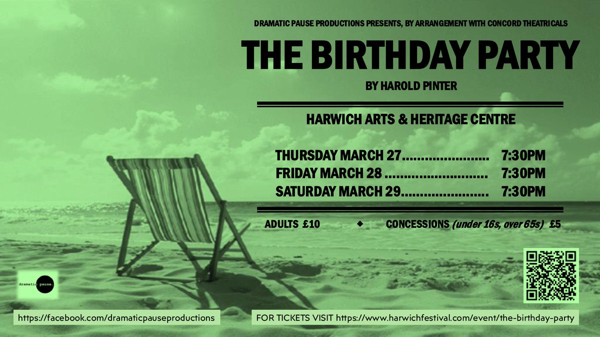 TheHAHC's tweet photo. Have you got your tickets yet?
https://t.co/VNtKkJhzRr
#Theatre #DramaticPause #Harwich #Art https://t.co/1OPVSKBbPq