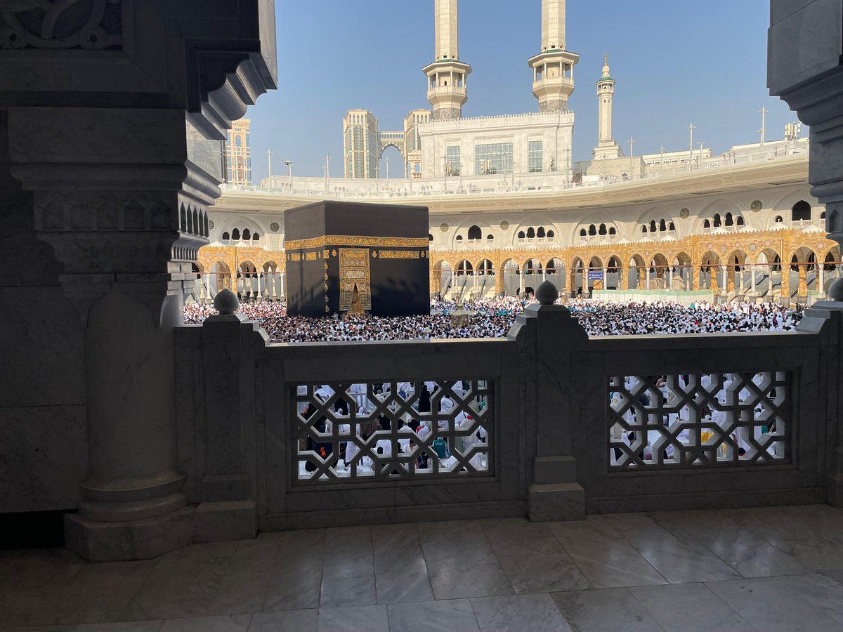 Al Masjid Al Haraam, shortly before Jumu'ah salaah today! #Makkah