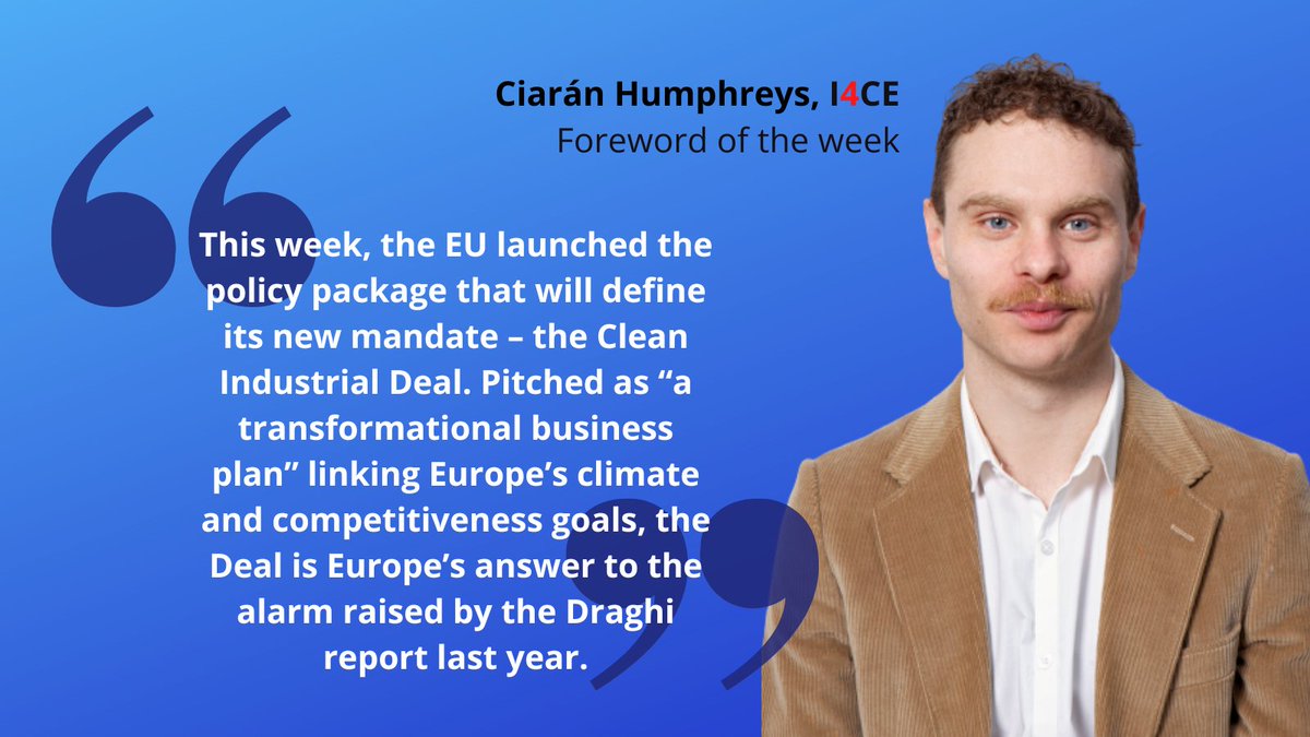 Institut de l'économie pour le climat 🌍 (@i4ce_) on Twitter photo Can the Clean Industrial Deal deliver the business case for #Decarbonisation?
#TransitionPlan #CleanIndustrialDeal #GreenIndustrial #DraghiReport
👉Read the foreword by <a href="/CJ_Humphreys/">Ciarán Humphreys</a> #I4CE
i4ce.org/en/can-clean-i… Can the Clean Industrial Deal deliver the business case for #Decarbonisation?
#TransitionPlan #CleanIndustrialDeal #GreenIndustrial #DraghiReport
👉Read the foreword by <a href="/CJ_Humphreys/">Ciarán Humphreys</a> #I4CE
i4ce.org/en/can-clean-i…