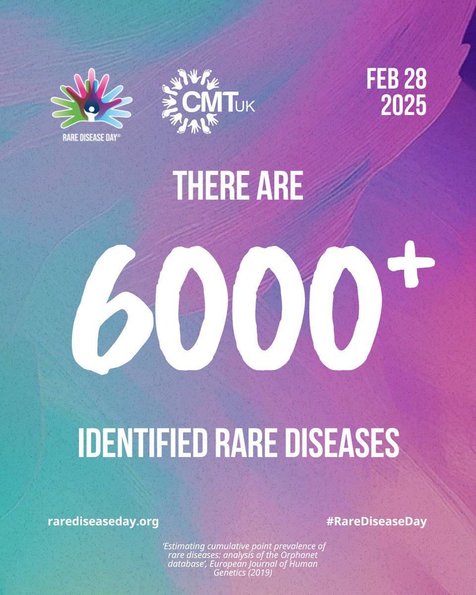 💜🌍 It’s #RareDiseaseDay2025 ! 🌍💜  Tonight, let’s shine a light for the 300 million people living with a rare disease, including Charcot-Marie-Tooth (CMT).  Join the #LightUpForRare movement @ 7 PM 📸 Share a photo of your lights and tag #LightUpForRare to raise awareness!