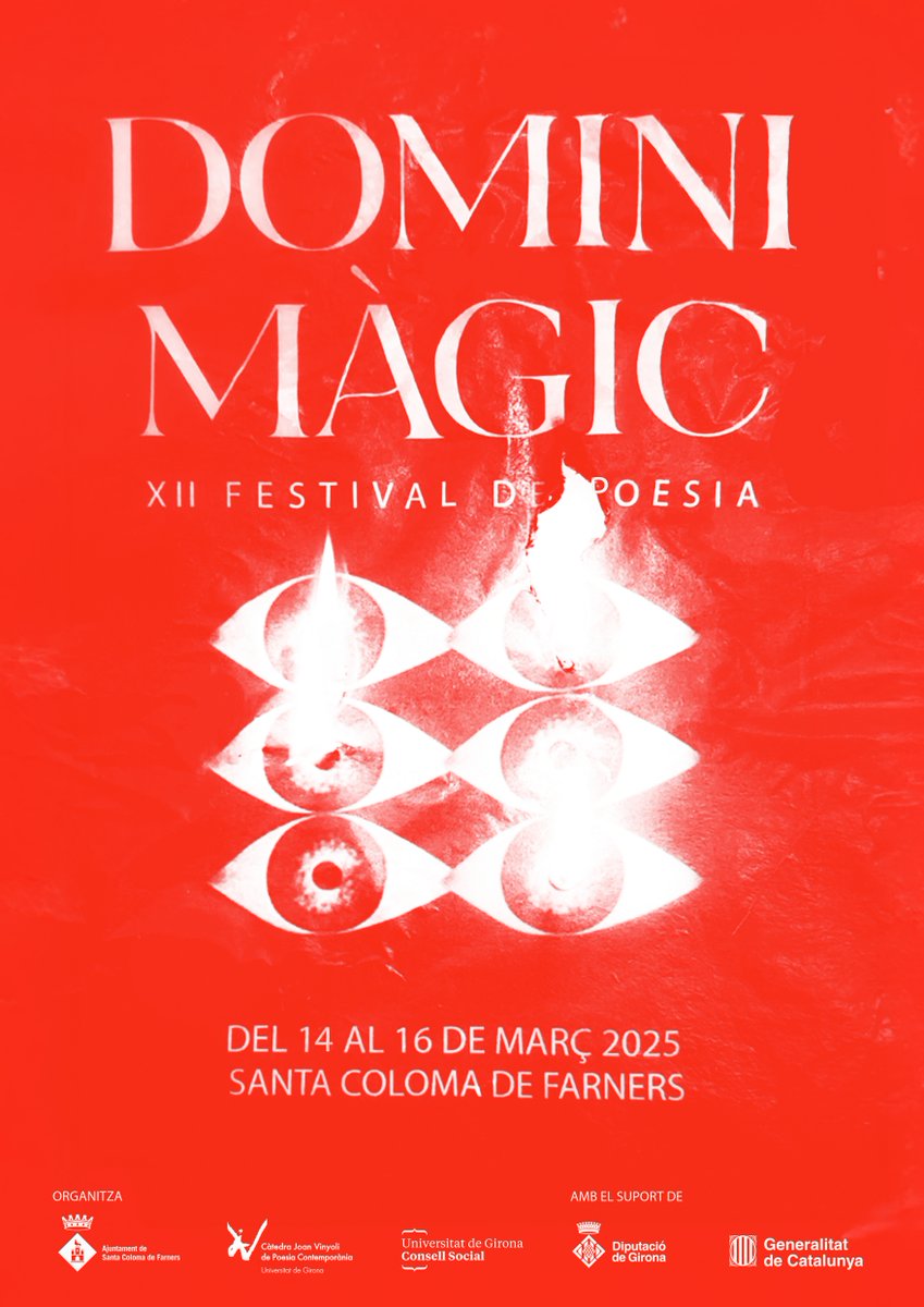 Ja tenim aquí el programa del XII Festival de Poesia Domini Màgic!

Podeu consultar-lo i descarregar-vos-el a udg.edu/ca/catedres/ca…