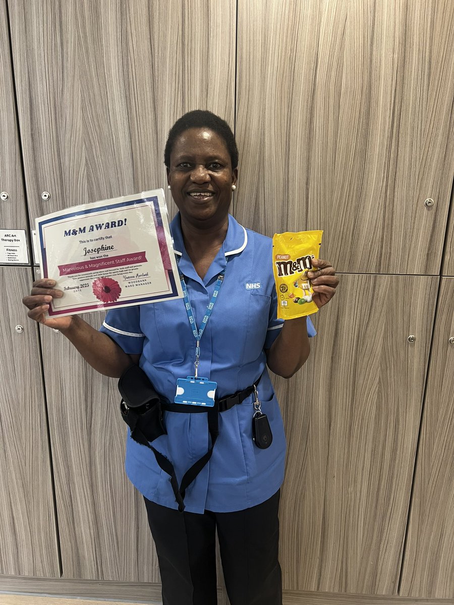 Congratulations to our February M&amp;M Award winner, Josephine! 🌟 She was nominated for always going above and beyond for both patients and staff, and for lifting everyone's spirits with her positive attitude and infectious smile! Well done Josephine 🎉