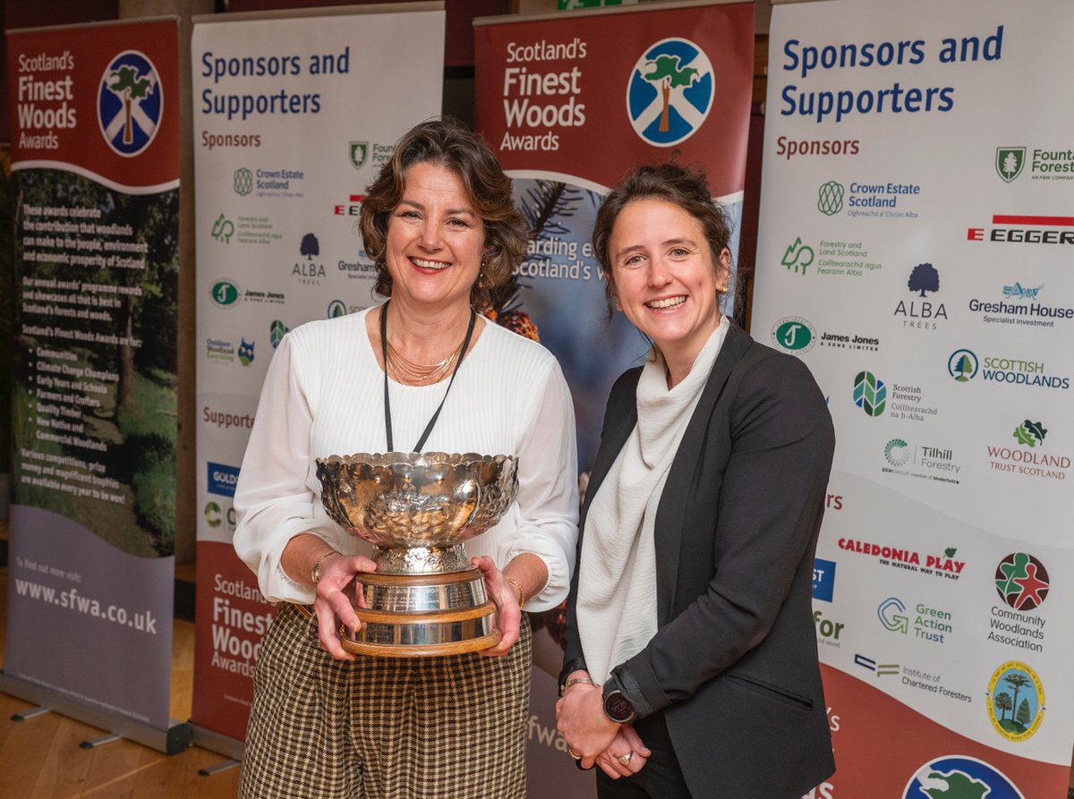 Last year, the judges awarded the John Kennedy Trophy for Multi-purpose Woodlands for Whole Forest or Estate to Cawdor Estates, Nairn.
The deadline for entries this year is May 31, (schools and early years, March 31). Find out more sfwa.co.uk #SFWA25 <a href="/CawdorEstate/">Cawdor Estate</a>