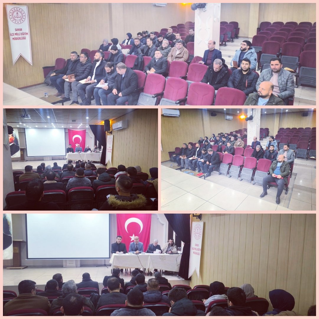 Savur İlçe Milli Eğitim Müdürlüğü (@savurmem) on Twitter photo İlçe Milli Eğitim Müdürümüz Sn. Avni ŞENGÜL başkanlığında Türkiye Yüzyılı Maarif Modeli ve 2024-2025 Eğitim-Öğretim yılı 2. Dönem genel değerlendirme gündemleri doğrultusunda kurum müdürlerimizle toplantı yapıldı.
<a href="/SvrKaymakamligi/">Savur Kaymakamlığı</a>
<a href="/ali_eyyupkoca/">Ali Eyyupkoca</a> İlçe Milli Eğitim Müdürümüz Sn. Avni ŞENGÜL başkanlığında Türkiye Yüzyılı Maarif Modeli ve 2024-2025 Eğitim-Öğretim yılı 2. Dönem genel değerlendirme gündemleri doğrultusunda kurum müdürlerimizle toplantı yapıldı.
<a href="/SvrKaymakamligi/">Savur Kaymakamlığı</a>
<a href="/ali_eyyupkoca/">Ali Eyyupkoca</a>