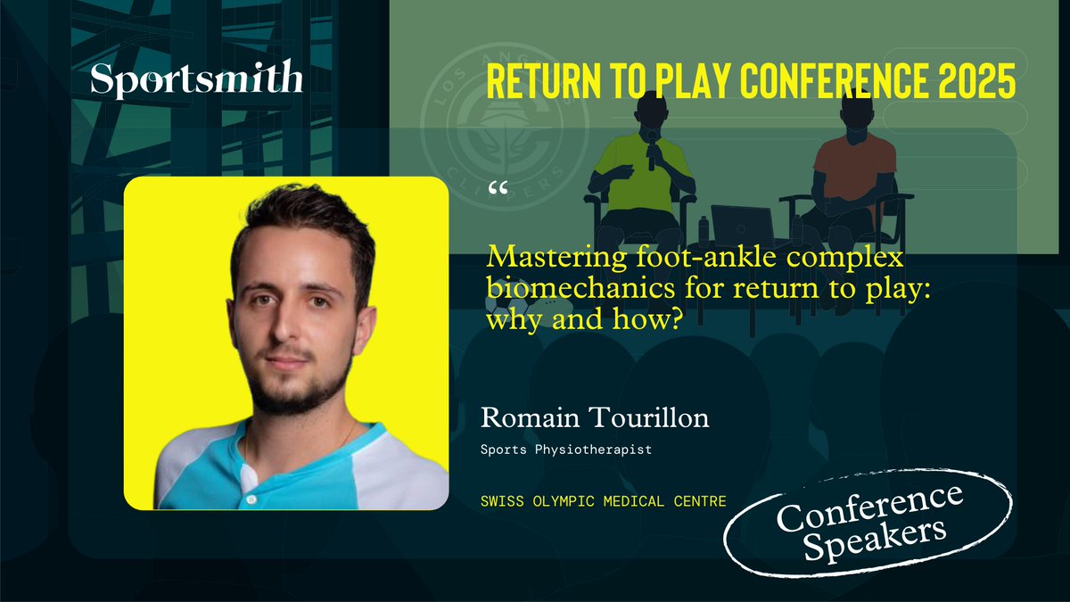 Sportsmith (@sportsmithhq) on Twitter photo When it comes to foot & ankle testing & training, <a href="/r_tourillon/">Romain Tourillon</a> is the go-to guy!
This area is the most neglected & under-rehabbed area of the lower limb. His talk will centre around a new rehab framework with data-driven decisions & key technical indicators to look at. When it comes to foot & ankle testing & training, <a href="/r_tourillon/">Romain Tourillon</a> is the go-to guy!
This area is the most neglected & under-rehabbed area of the lower limb. His talk will centre around a new rehab framework with data-driven decisions & key technical indicators to look at.