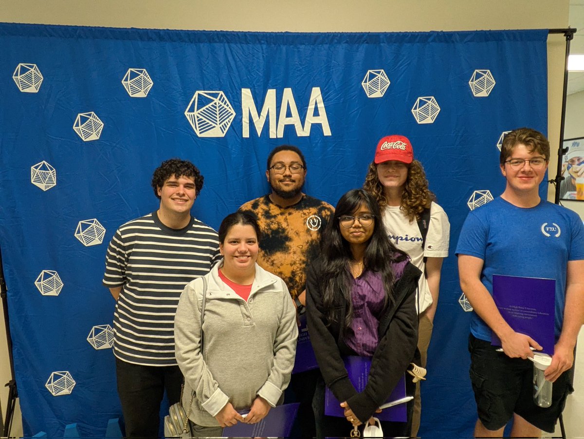 After hunting treasure last night, the students are ready for their first to full day at the MAA Southeast Section Meeting!