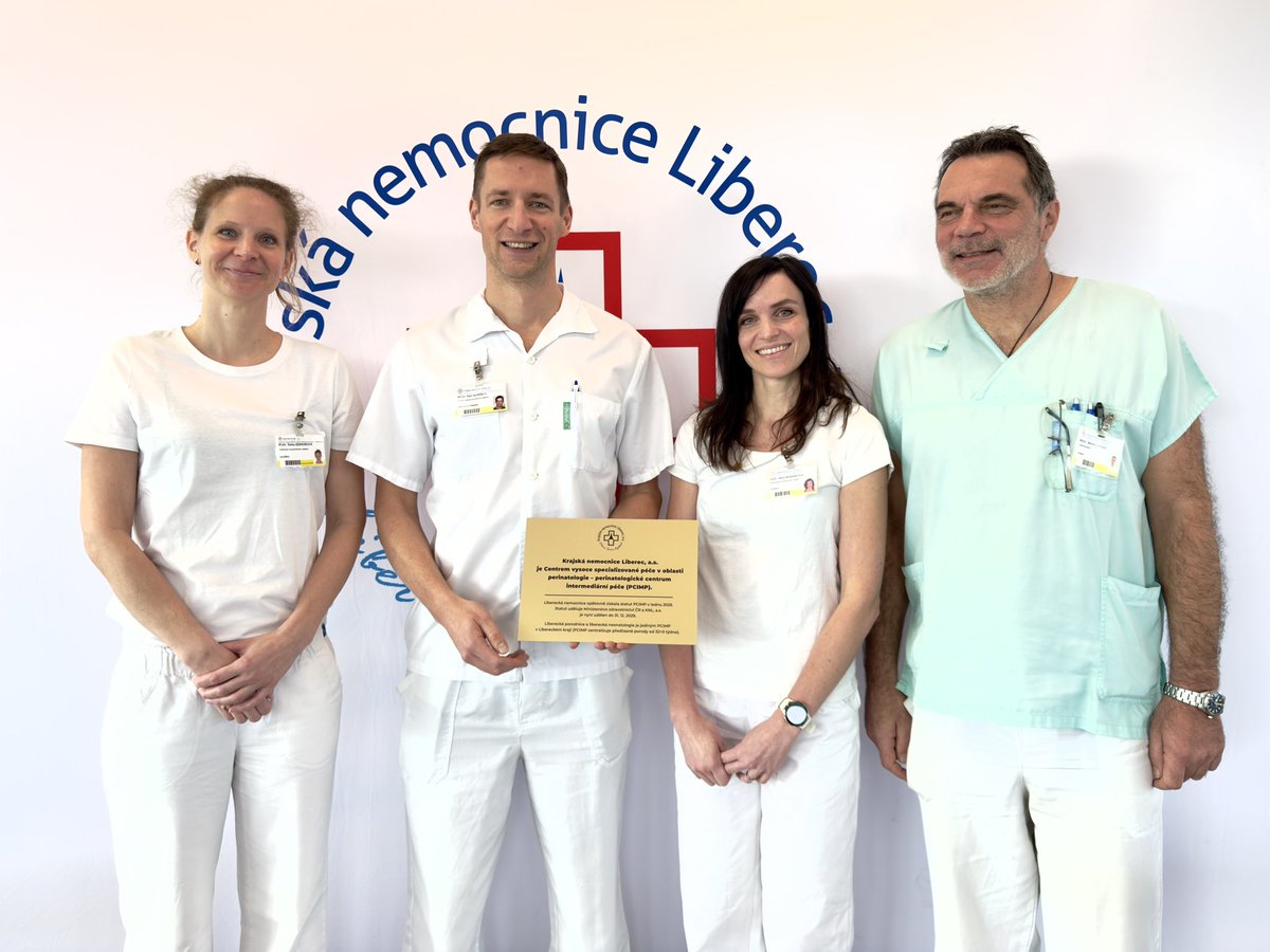 NemLiberec's tweet image. Liberecká porodnice v lednu 2025 opětovně získala statut Perinatologického centra intermediární péče. Porodnice Krajské nemocnice Liberec je jediným #PCIMP v Libereckém kraji. Statut uděluje Ministerstvo zdravotnictví ČR a liberecké nemocnici byl nyní udělen do 31. 12. 2029.