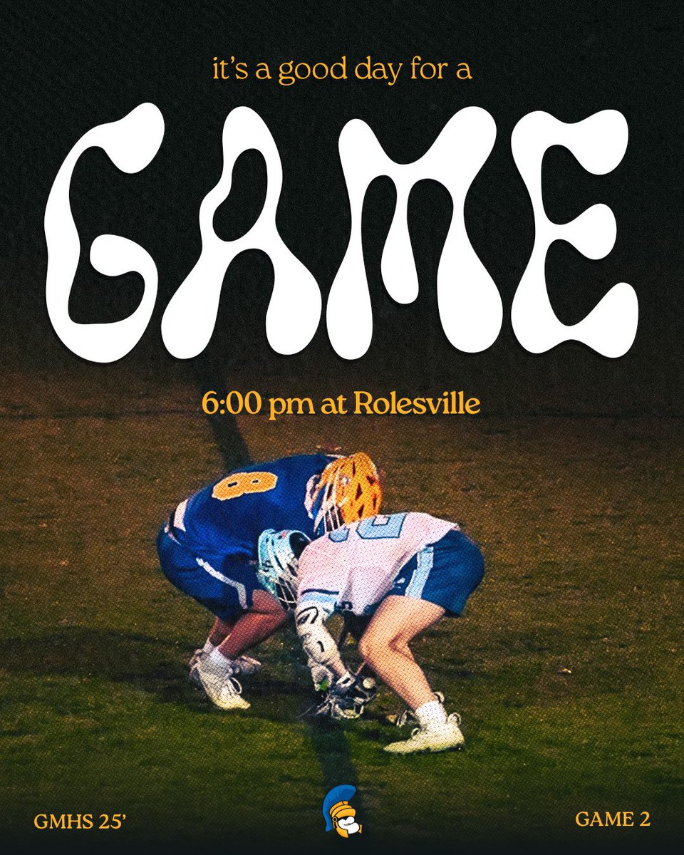 GAME DAY 
🆚: Rolesville
🕰️: 6:00
📍: Rolesville High School
🎟️: GoFan