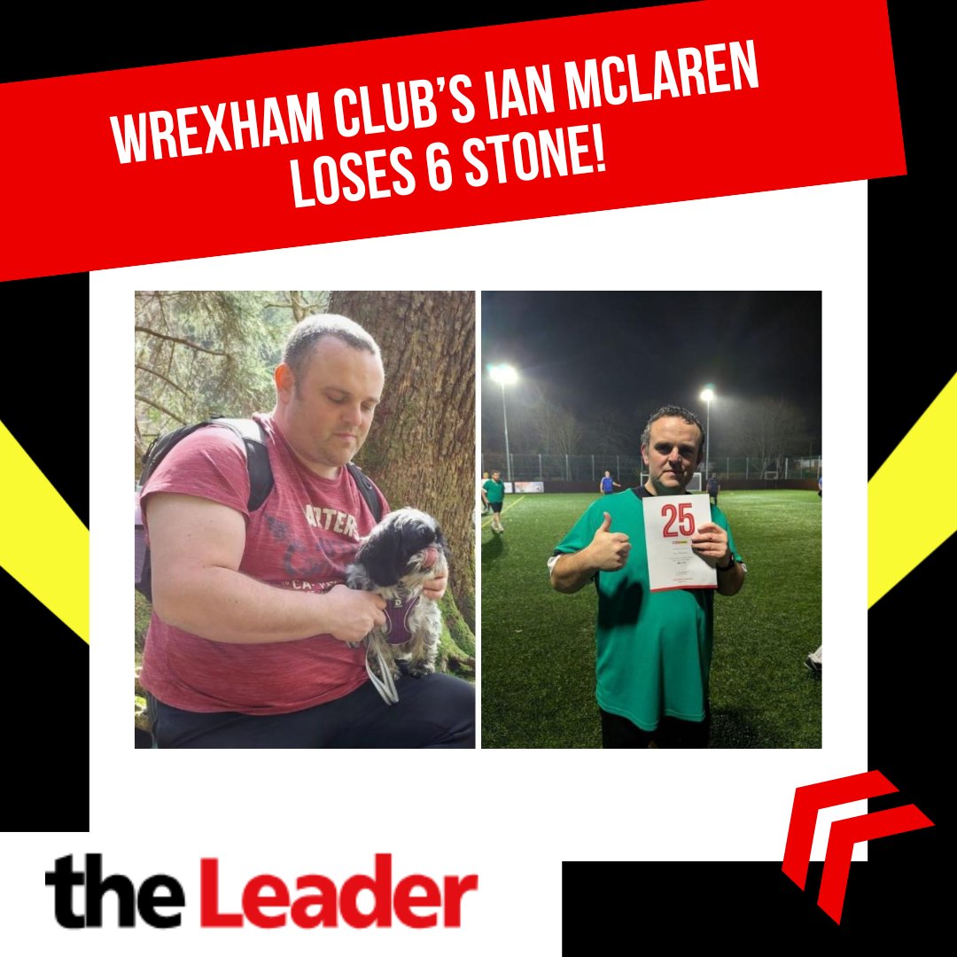 Wow! Amazing effort from our Wrexham player Ian who has lost 6 stone with MAN v FAT! Massive congrats! Read the full story here: : leaderlive.co.uk/news/24948380.…