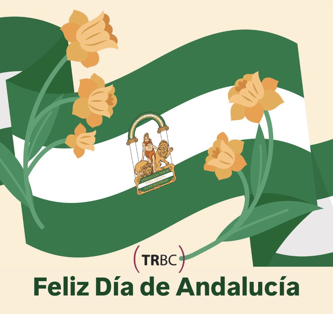 Por nuestra tierra, por todos los andaluces. 
#FelizdíadeAnducía 
#diadeandalucia