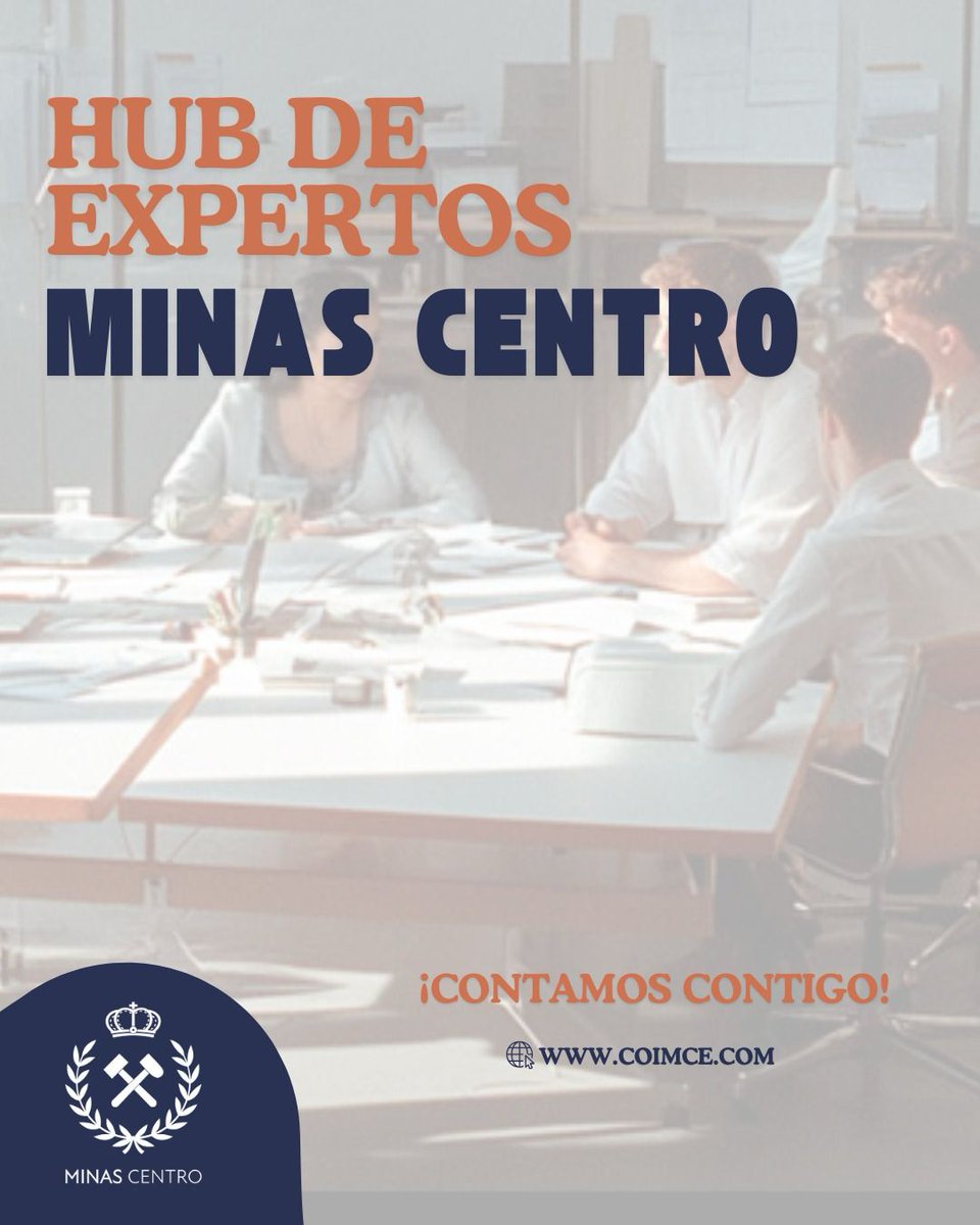 Hub de expertos del Colegio Oficial de Ingenieros de Minas del Centro de España 

Más información coimce.com/noticias/notic…

#Minas #MinasCentro #Hub