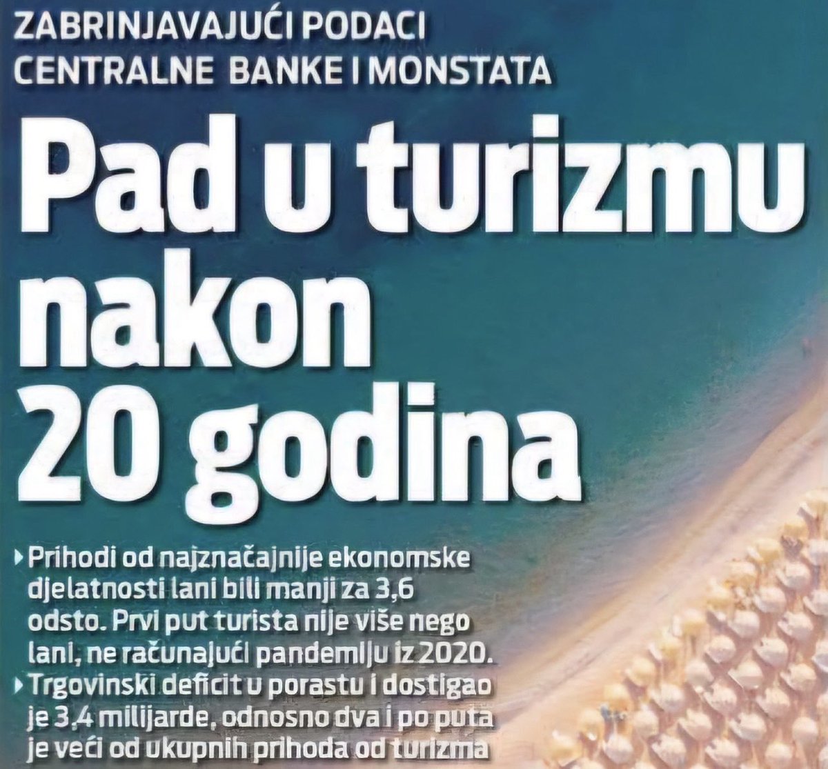 👉Svima je sada jasno da nije u pitanju neznanje vladajuće većine, nego opasna namjera urušavanja ekonomske supstance 🇲🇪
👉Administrativno upravljanje ekonomijom, ne donosi novu vrijednost već uništava postojeću.
👉Porast PDV-a u turizmu predstavlja kidanje grane na kojoj se