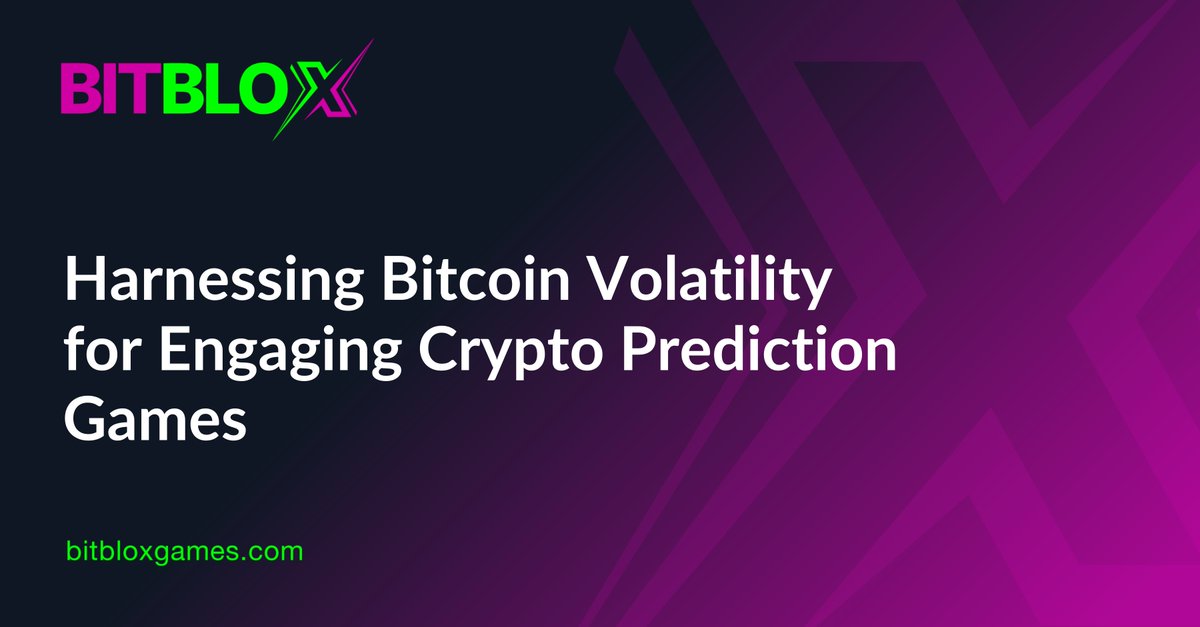 The volatility of #Bitcoin is a key feature of our #CryptoPredictionGames &amp; plays an important role in how players engage with our content. 📊
If you’re an operator looking to tap into the growing demand for crypto-driven betting experiences, contact us: contact@bitbloxgames.com