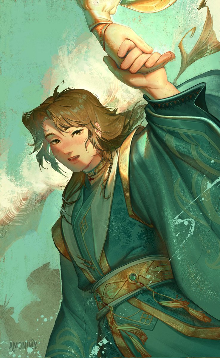 amomima7777's tweet image. Новый дизайн ЦиЖуна побуждает рисовать🩵💚
#TGCF #QiRong #XieLian