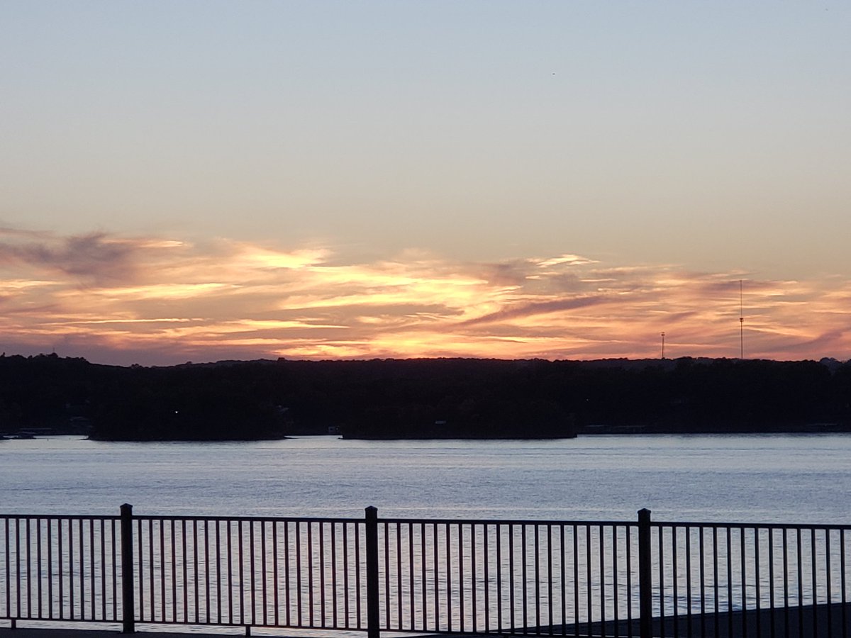 Sunset over the lake