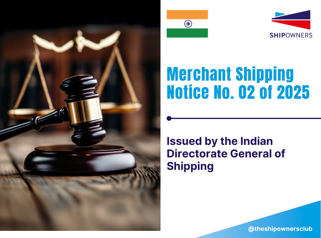 The Indian Directorate General of Shipping, as part of its efforts to enhance onboard safety and security, has issued Merchant Shipping Notice No. 02 of 2025.  

Find out more: dgshipping.gov.in/writereaddata/…

#marineinsurance #indianvessels #shipping