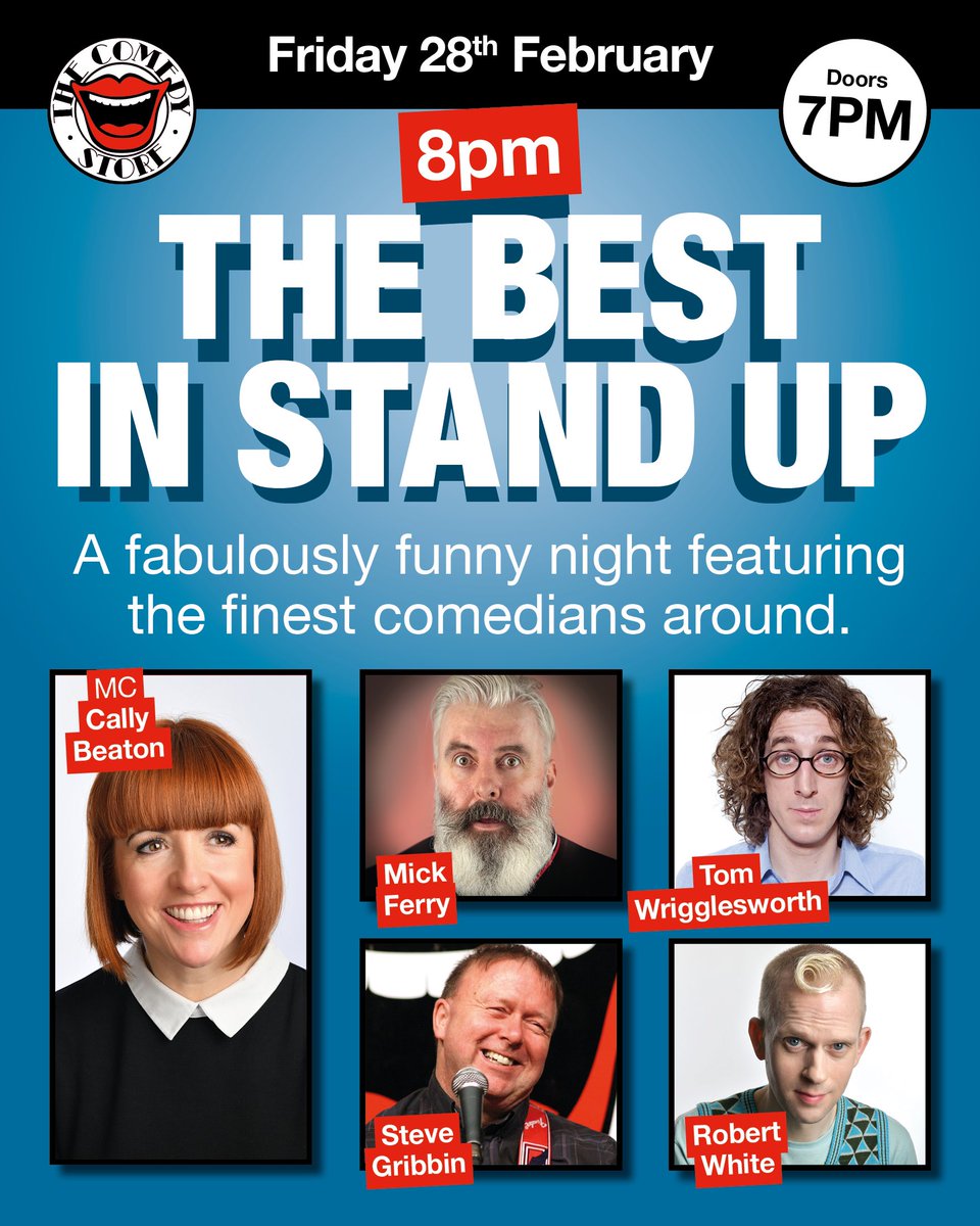 It’s Friday night so that means it’s the very best in stand up comedy at The Comedy Store, London!