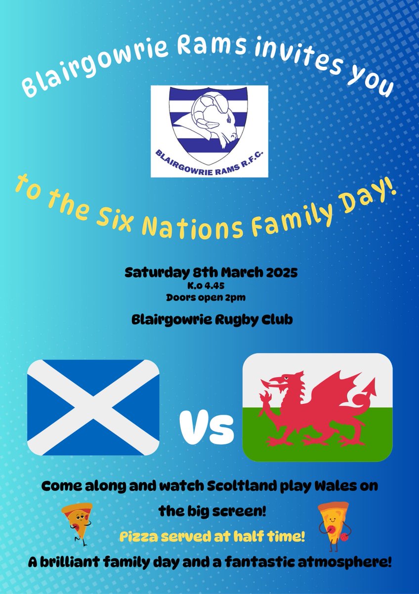 Active Schools Blair (@ascblair) on Twitter photo Blairgowrie RAMS |
are hosting a Six Nations Family Day to watch Scotland V Wales on Saturday, 8 March Doors open at 2pm <a href="/AlythPS/">Alyth Primary School</a> <a href="/BurreltonPS/">Burrelton Primary</a> <a href="/CouparAngusPS/">Coupar Angus Primary</a> <a href="/kettinsps/">Kettins Primary School</a> <a href="/MeigleSchool/">Meigle Primary School</a> <a href="/RattrayPrimary/">Rattray Primary Scho</a> <a href="/glendelvine/">Glendelvine Primary School</a> <a href="/NewhillPrimary/">Newhill Primary School</a> <a href="/ststephensrcpri/">St Stephen's RC PS</a> <a href="/KirkmichaelPKC/">Kirkmichael Primary School</a> <a href="/BlairgowriePE/">Blairgowrie HS PE</a> Blairgowrie RAMS |
are hosting a Six Nations Family Day to watch Scotland V Wales on Saturday, 8 March Doors open at 2pm <a href="/AlythPS/">Alyth Primary School</a> <a href="/BurreltonPS/">Burrelton Primary</a> <a href="/CouparAngusPS/">Coupar Angus Primary</a> <a href="/kettinsps/">Kettins Primary School</a> <a href="/MeigleSchool/">Meigle Primary School</a> <a href="/RattrayPrimary/">Rattray Primary Scho</a> <a href="/glendelvine/">Glendelvine Primary School</a> <a href="/NewhillPrimary/">Newhill Primary School</a> <a href="/ststephensrcpri/">St Stephen's RC PS</a> <a href="/KirkmichaelPKC/">Kirkmichael Primary School</a> <a href="/BlairgowriePE/">Blairgowrie HS PE</a>