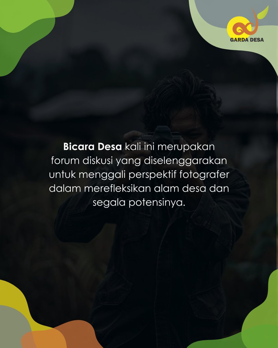 gardadesa_id's tweet photo. BICARA DESA: Refleksi Alam Desa dalam Perspektif Fotografi

Pada 22 Februari 2025, Bicara Desa pertama telah digelar dengan mengangkat bagaimana fotografi merefleksikan alam desa dan potensinya.

Diskusi ini menghadirkan para peserta kontes foto Lensa Desa dalam selama 40 menit. https://t.co/Woibvy7HvN