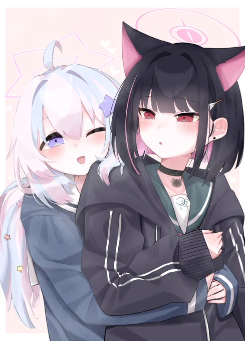レイサから攻められるとたじたじしちゃうカズサ#ブルアカ 
