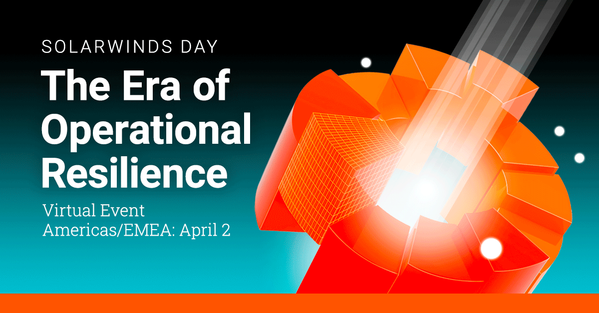 climbcs_uk's tweet image. Join us at the next @solarwinds Day!

The Era of Operational Resilience virtual event takes place on April 2, where #SolarWinds will be unveiling how they're helping IT teams bring IT all together with next-gen, AI-powered solutions.  

Register now 👉 bit.ly/4gVUoBj