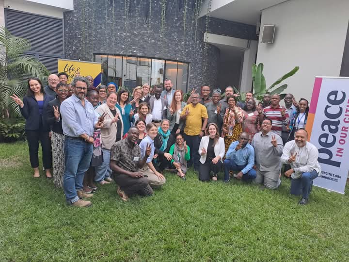 Participants' Group Photograph
 #PeaceInOurCities Africa Regional Member Workshop, Nairobi, Kenya February 24 - 28, 2025. 
#PeaceInOurCities Network is ready to continue our mission of reducing violence and building safer, more peaceful communities worldwide! 🌍
