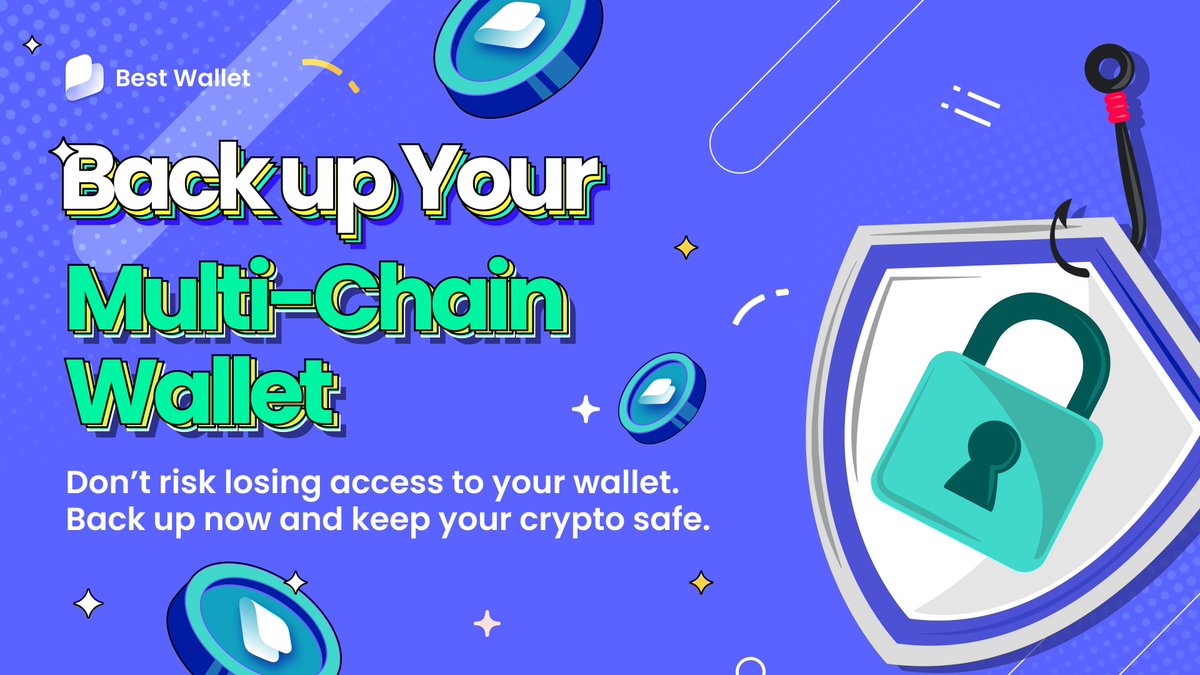 BestWalletHQ's tweet image. ⭐ Important Reminder! ⭐

We strongly recommend backing up your multi-chain wallet to ensure it’s recoverable at all times.

If you don’t back up, you won’t be able to access your wallet if you lose your device or reinstall the Best Wallet app.

To avoid that, here’s how to back…