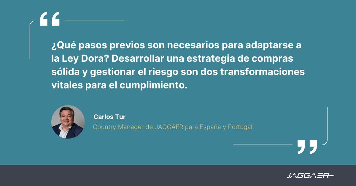 JAGGAER España (@jaggaer_es) on Twitter photo ⚖️ La Ley #DORA está redefiniendo la resiliencia digital en las compras, y en <a href="/AERCE/">AERCE</a> <a href="/Carlos_Tur_S/">Carlos Tur Salamanca</a> analiza su impacto en las empresas. 🔎💻 Descubre cómo reforzar la ciberseguridad y la gestión de riesgos en la cadena de suministro. ➡️  okt.to/ZhGmSN ⚖️ La Ley #DORA está redefiniendo la resiliencia digital en las compras, y en <a href="/AERCE/">AERCE</a> <a href="/Carlos_Tur_S/">Carlos Tur Salamanca</a> analiza su impacto en las empresas. 🔎💻 Descubre cómo reforzar la ciberseguridad y la gestión de riesgos en la cadena de suministro. ➡️  okt.to/ZhGmSN