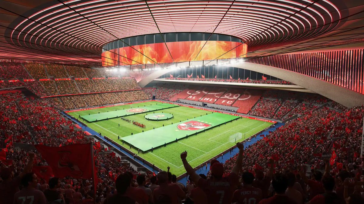 Timiadeyemiarch's tweet photo. Al-Ahly Football Stadium  by Gensler design 🔥🔥 https://t.co/Elig6VnOiL