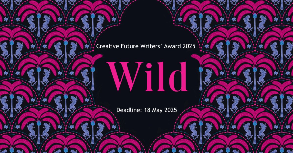 Indie Novella Publishers (@indienovella) on Twitter photo The <a href="/CreativeF_uture/">Creative Future</a> Writers’ Award #WritingCompetition for underrepresented writers is officially open! 📷
It’s free to enter & 15 winners will receive £20k of prizes 📷 The theme this year is 'Wild'.
Find out more, including how to enter: shorturl.at/70n8V The <a href="/CreativeF_uture/">Creative Future</a> Writers’ Award #WritingCompetition for underrepresented writers is officially open! 📷
It’s free to enter & 15 winners will receive £20k of prizes 📷 The theme this year is 'Wild'.
Find out more, including how to enter: shorturl.at/70n8V