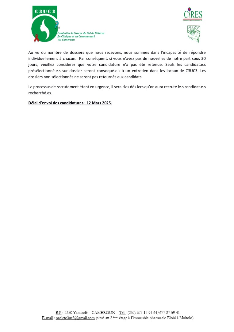 📢 𝐑𝐄𝐂𝐑𝐔𝐓𝐄𝐌𝐄𝐍𝐓 

🚨 Nous recrutons 𝐮𝐧.𝐞 𝐃𝐚𝐭𝐚 𝐌𝐚𝐧𝐚𝐠𝐞𝐫

Les détails de l'offre en images 👇🏾👇🏾

Délai de réception des candidatures : 𝟏𝟐 𝐦𝐚𝐫𝐬 𝟐𝟎𝟐𝟓. 

#recrutement 
#offredemploi 
#datamanagement 
#luttecontrelecancer