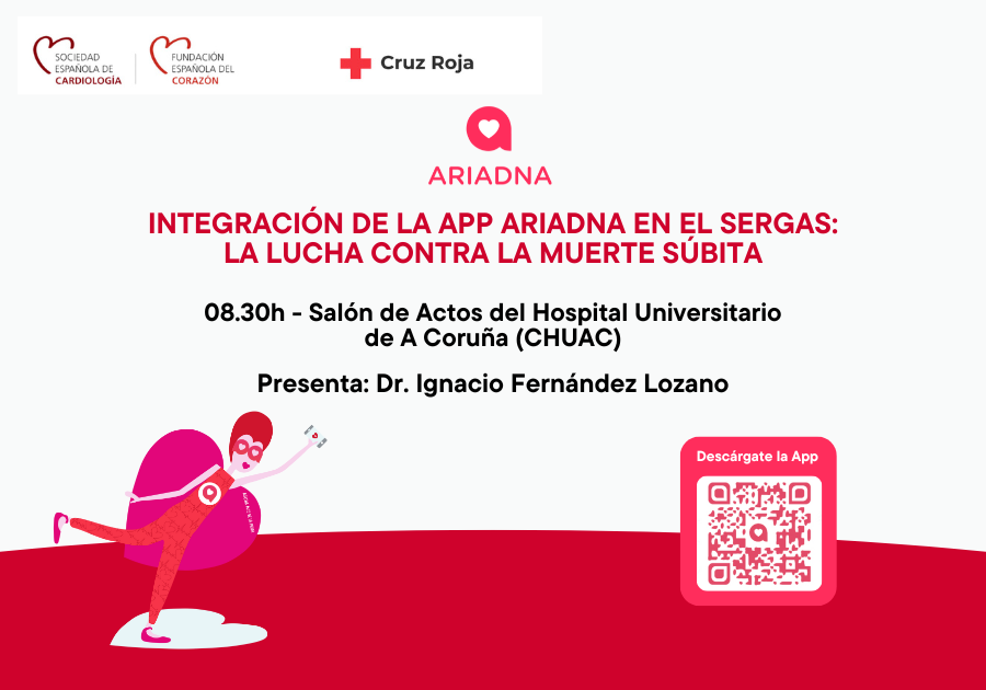 Soc Esp Cardiología (@secardiologia) on Twitter photo 🔴 Galicia apuesta por la innovación en emergencias cardiacas
🚑 Este jueves 6 de marzo a las 08:30 h, te esperamos en el salón de actos del Hospital <a href="/SanidadeXunta/">Consellería de Sanidade</a> para conocer cómo #AriadnApp puede marcar la diferencia en la respuesta ante una parada cardiaca 🔴 Galicia apuesta por la innovación en emergencias cardiacas
🚑 Este jueves 6 de marzo a las 08:30 h, te esperamos en el salón de actos del Hospital <a href="/SanidadeXunta/">Consellería de Sanidade</a> para conocer cómo #AriadnApp puede marcar la diferencia en la respuesta ante una parada cardiaca