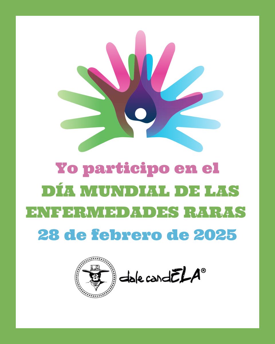 Hoy, 28 de febrero, en el #DíaMundialdelasEnfermedadesRaras, queremos mostrar nuestro total apoyo y solidaridad con todas las personas que las padecen 💚🩵🩷

¡Entre todos lograremos vencerlas! 💪🏼

#dalecandELA 
#juntoscontralaELA 
#ELA #ALS 
#EnfermedadesRaras 
#RareDiseaseDay
