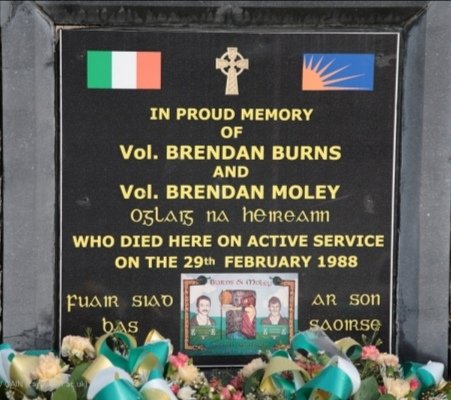 BelfColm74's tweet image. 🎶  A song can't bring them back again
Or heal the wounds or soothe the pain
A song can only keep alive their names......🎶

29/02/1988

Vol. Brendan Moley 
Vol. Brendan Burns 

Always Remembered 🇮🇪✊️

"We salute you, Brendan Moley and Brendan Burns"