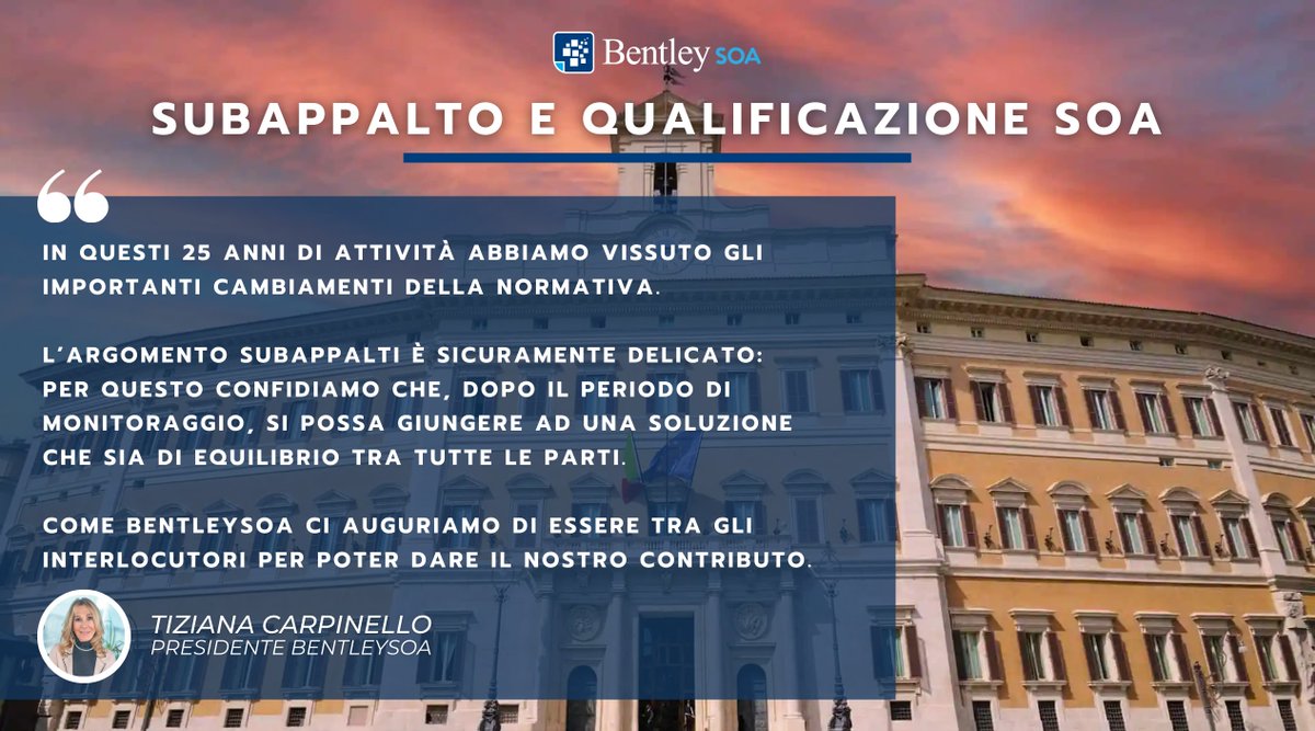 Sebbene il Correttivo al Codice dei Contratti fosse un passaggio atteso da tempo, il testo approvato continua a presentare alcune criticità, come l'utilizzo dei lavori in subappalto ai fini della qualificazione #SOA, questione portata all'attenzione del Governo da <a href="/Mazzettierica1/">Mazzettierica</a>