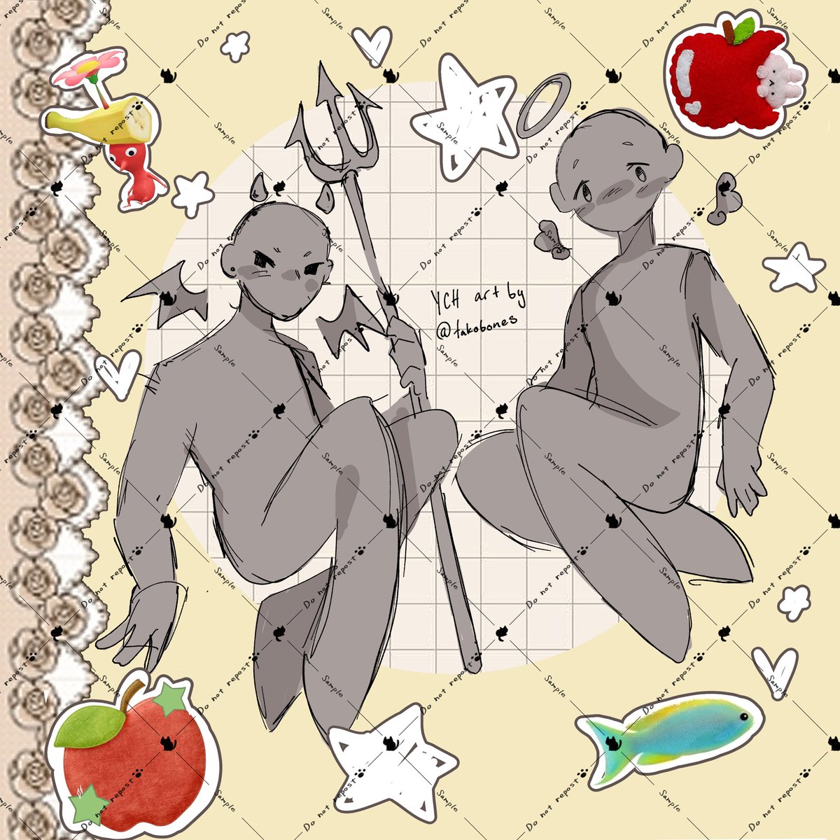 hkvhnui's tweet photo. doing a YCH art raffle ε(*´･ω･)з specifically for #yumetwt ! it is an Angel and Devil themed YCH ! one winner &amp; it’ll be a fully rendered piece !

to enter ヽ(•̀ω•́ )ゝ✧
- like
- follow
- retweet !
- and reply with your yumesona/oc &amp; f/o !! https://t.co/uz8OpEGxKd