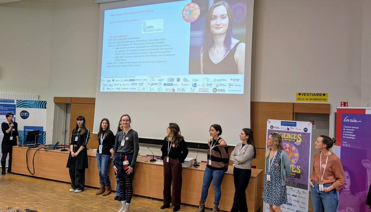 Inria_Nancy's tweet photo. [Journée Femmes &amp; Sciences] 💬 Speed-meeting entre les lycéennes et les ambassadrices (doctorantes, chercheuses, enseignantes-chercheuses, public, privé) : témoignages sur leurs métiers et temps de partage avec les élèves !
@FstNancy @Inria @labo_Loria @labo_IECL @DidelotAnne https://t.co/Ks453JJ2D3