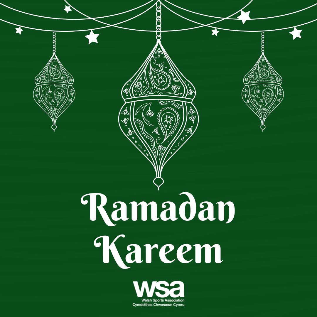 Welsh Sports Association (@welshsportassoc) on Twitter photo 🌙The WSA wishes all a Ramadan Mubarak!
A number of WSA members, such as <a href="/dragonsrfc/">Dragons RFC 🐉</a>, <a href="/wales_golf/">Wales Golf | Golff Cymru</a>, <a href="/BadmintonWales/">Badminton Cymru | Wales</a> & <a href="/GlamCricket/">Glamorgan Cricket 🏆</a> will be providing sessions for those participating!
Find info on exercise during Ramadan on the <a href="/sportwales/">Sport Wales</a> website➡️sport.wales/media-centre/l… 🌙The WSA wishes all a Ramadan Mubarak!
A number of WSA members, such as <a href="/dragonsrfc/">Dragons RFC 🐉</a>, <a href="/wales_golf/">Wales Golf | Golff Cymru</a>, <a href="/BadmintonWales/">Badminton Cymru | Wales</a> & <a href="/GlamCricket/">Glamorgan Cricket 🏆</a> will be providing sessions for those participating!
Find info on exercise during Ramadan on the <a href="/sportwales/">Sport Wales</a> website➡️sport.wales/media-centre/l…