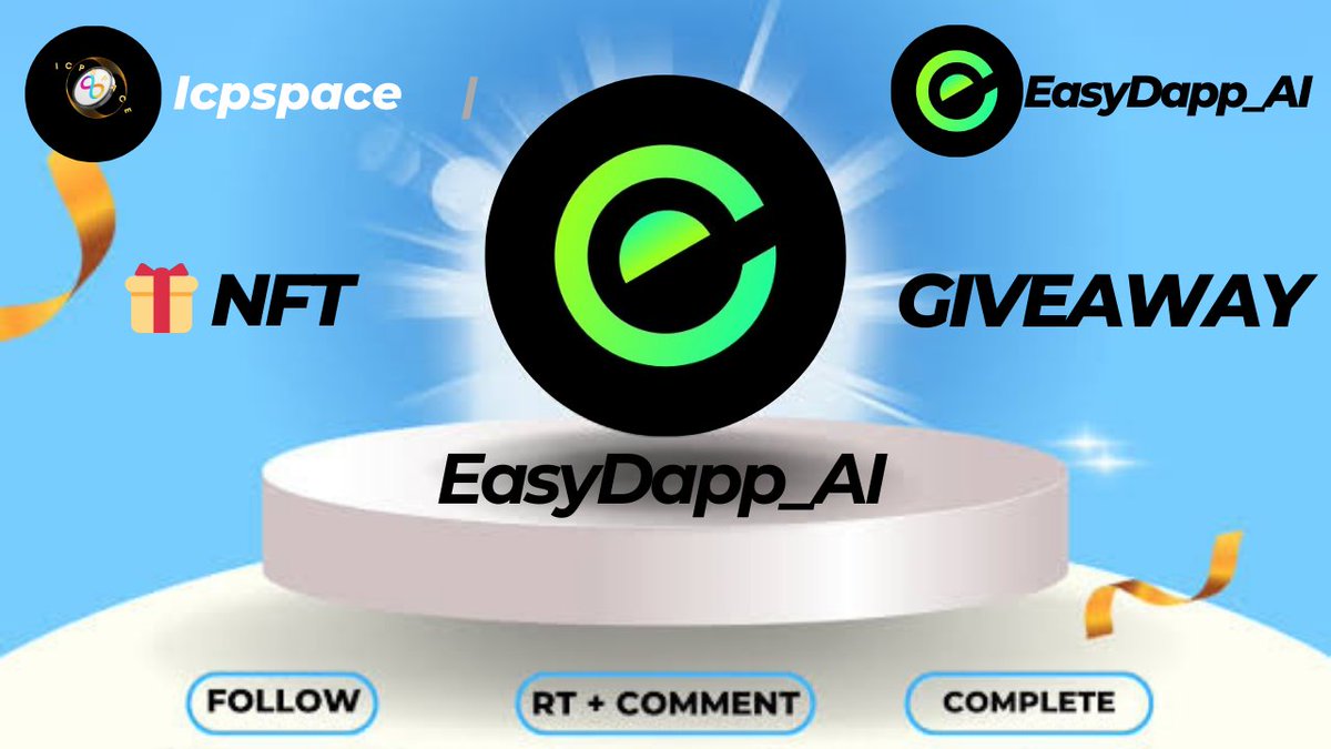 🎉 Explorer Badge Special #NFTs #Giveaway with @EasyDapp_AI 🎁

🎉 Reward: 20 Explorer Badge #NFT (20 Winners)💥

To join: 
📍Follow @EasyDapp_AI &amp; <a href="/Icpspace/">Icpspace🎙️</a> + 🔔
📍Join TG: t.me/EasyDapp
📍❤️ &amp; RT, Tag your Frens 💑
✨ Comment Your PID

⏳72hr (Don't Miss Out) 🏃🏃