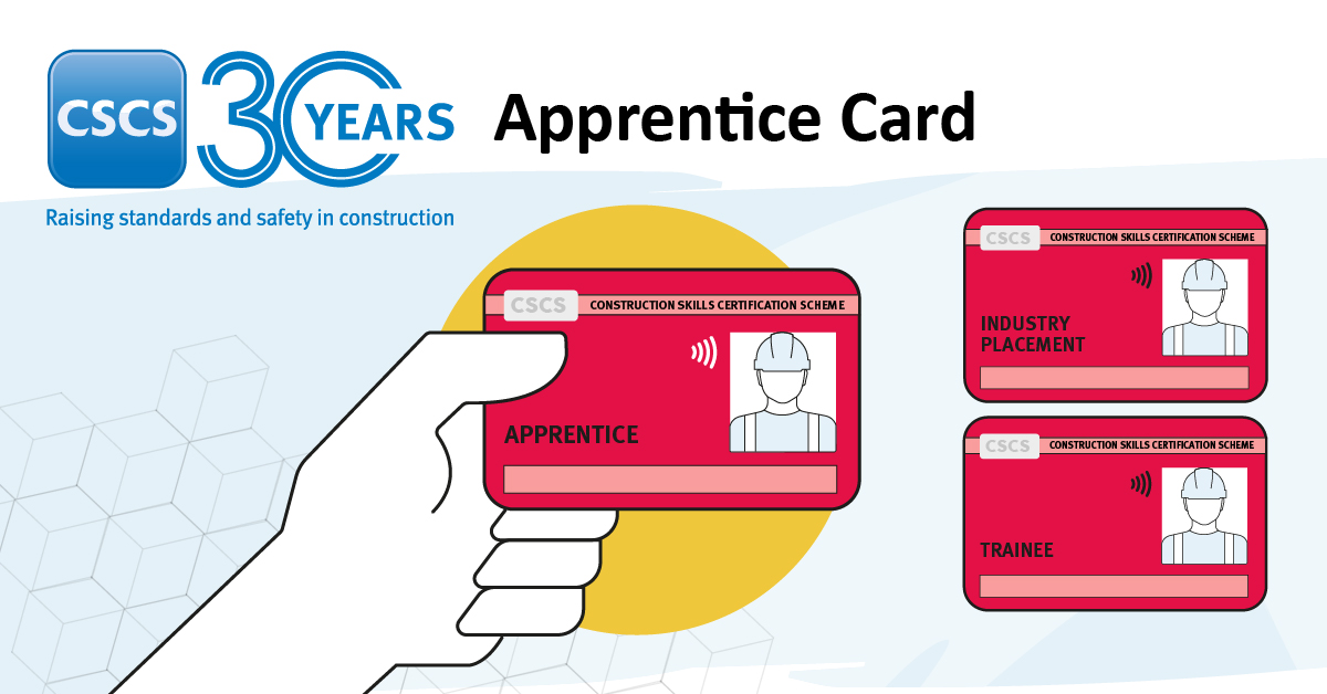 This National Careers Week if you are considering a role in construction we have a range of cards that can help you on your journey.

Apprentice Card - Issued free of charge to individuals on recognised #construction apprenticeships.  cscs.uk.com/card-type/appr… #NCW2025