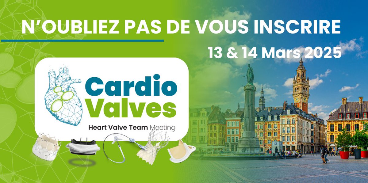 📢 N’OUBLIEZ PAS DE VOUS INSCRIRE !
 
CardioValves 2025 approche à grands pas…🩺
 
Si vous n’avez pas encore réservé votre place, c’est le moment ! 

Inscrivez-vous ici 👉 cardio-valves.fr 
 
Nous avons hâte de vous accueillir !
 
#CardioValves2025 #cardiologie #coeur