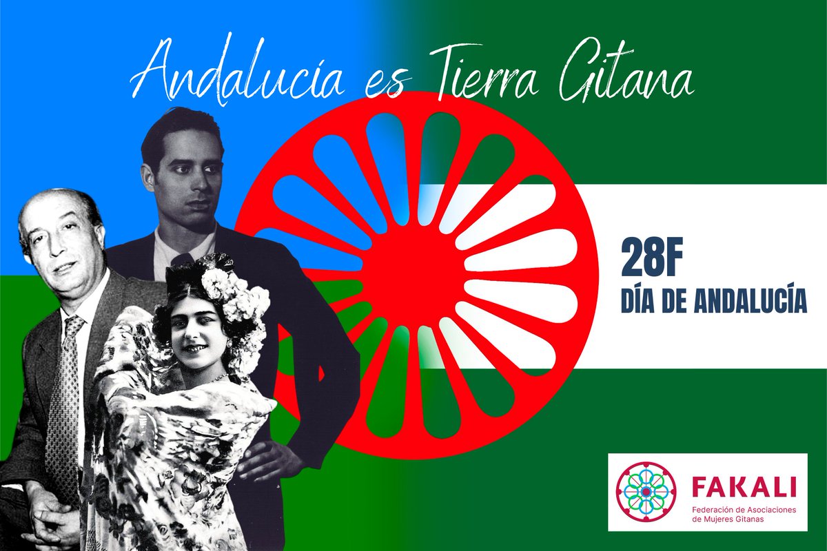 ¿Dónde comienza lo andaluz y termina lo gitano, y viceversa? No se concibe la Andalucía actual sin las aportaciones gitanas a su acervo sociocultural. 
Felicidades a las personas andaluzas de nacimiento, sentimiento y corazón 💚🤍💚 en este #28F #DíaDeAndalucía.
Salud y Libertad.