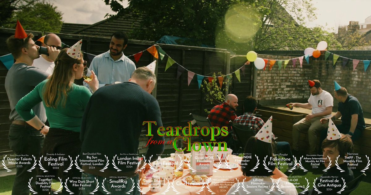 TEARDROPS FROM A CLOWN, an award-winning short film by Jack RH O’Sullivan. Starring Ian McCurrach, Leo Long, Andrew Rolfe, Ben Mitchell and Andrew Hooper.

Releasing Online: 2nd April 2025 (World Autism Awareness Day)

#bethechange #autism #clowndrama #autismdramashort