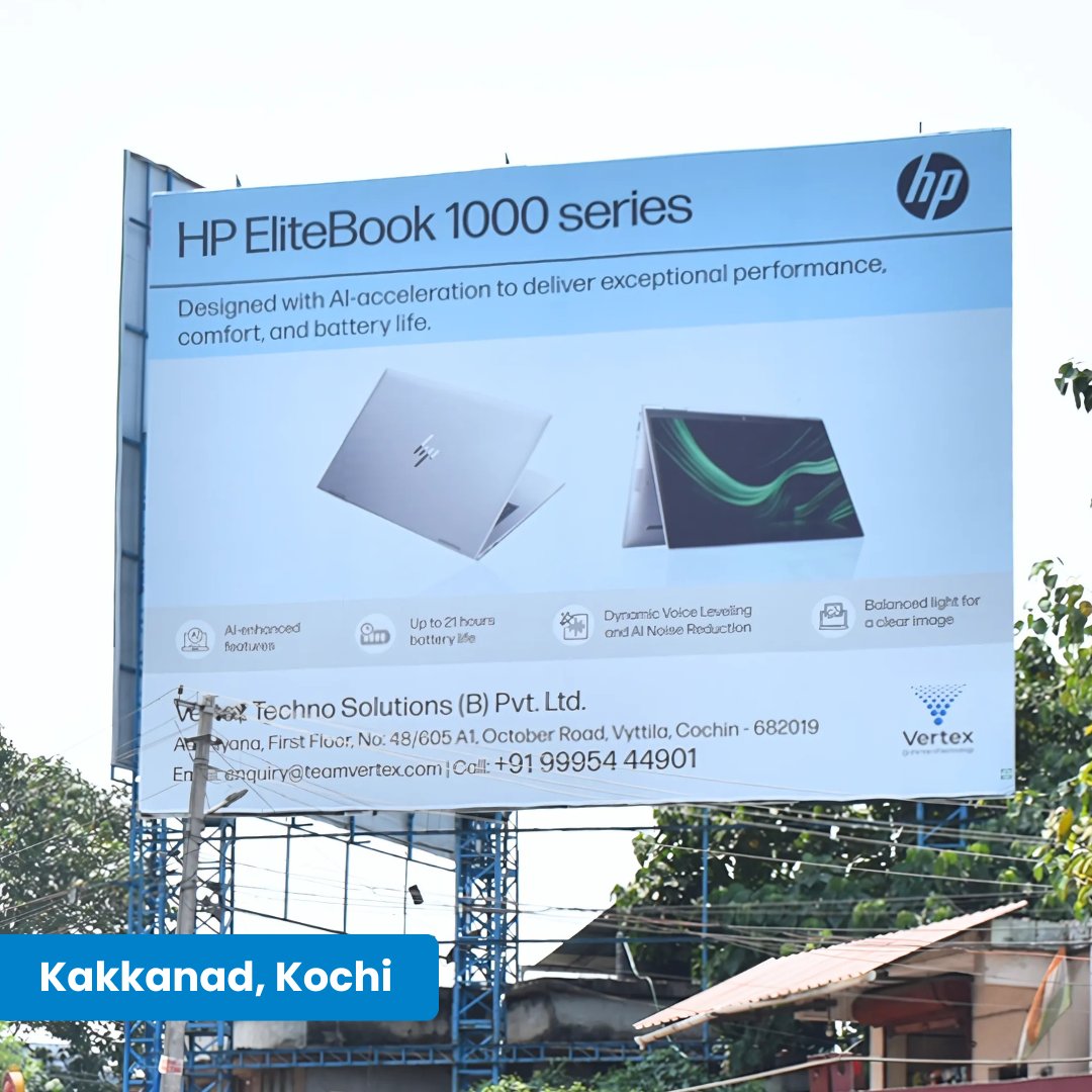 vertex_techsol's tweet image. Spotted in Kochi &amp;amp; Bengaluru!
We’re making waves in the heart of India’s tech ecosystem with strategic hoardings across Kochi&apos;s tech parks &amp;amp; Bangalore’s busiest BQS locations. As a trusted IT solutions provider, we are here to help businesses thrive with cutting-edge technology