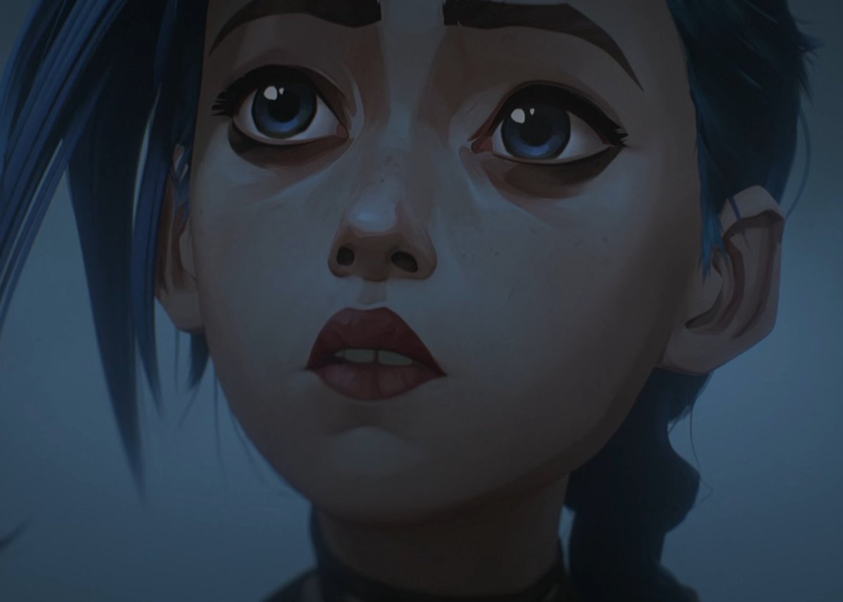 can't stop thinking about jinx going to bilgewater to hang out with fellow criminals and NOBODY taking her ass seriously because she's 3 apples tall and looks like this