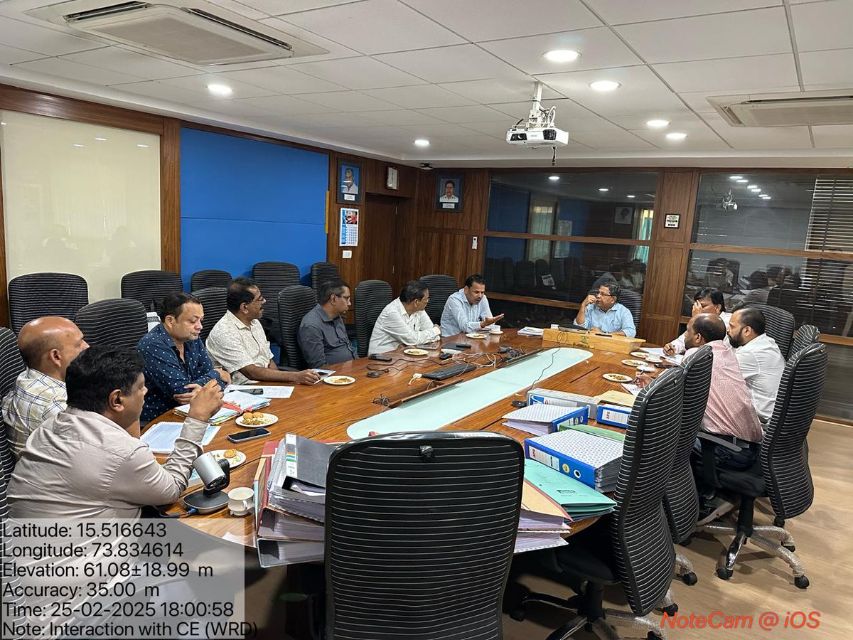 BangaloreCwc's tweet image. Monitoring visit to CADWM Components of Tillari Irrigation Project, Goa on 25th February 2025
has been conducted on 25th February 2025 by Director, DD &amp;amp; AD, Appraisal Dte, MSO, CWC, Bengaluru accompanied by SE, EE, AEE and concerned officials of WRD department, Govt of Goa