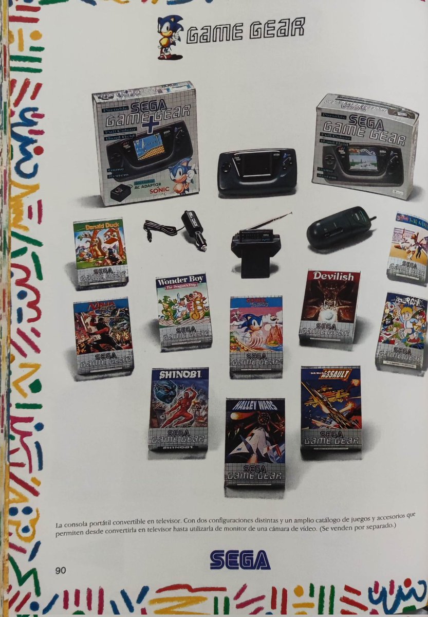 jalopin24's tweet image. Catálogo #ElCorteInglés navidades 92/93 #MasterSystemII #GameGear #MegaDrive