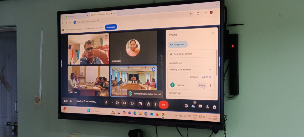 BangaloreCwc's tweet image. 3rd Quarterly Dialogue Meeting of 2024-25 on &quot;Hydrological Observations and Flood Forecasting&quot; with Govt of Karnataka and CGWB conducted on 28/02/2025 in the conference hall of Jalasoudha, MSO, CWC, Bengaluru.