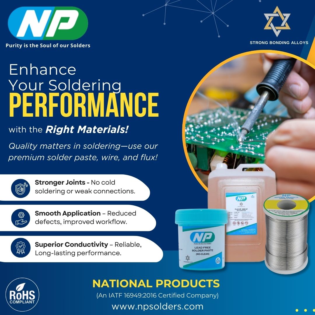 NationalPr80407's tweet image. 🔩 Stronger joints, smoother application, superior conductivity! ⚡ Trust National Products for precision soldering solutions. 

📩 Visit us at: npsolders.com! 🛠️

#SolderingSolutions #NationalProducts... vbt.io/progressive-gr…