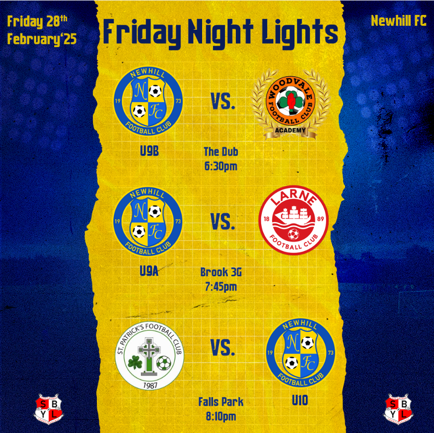 fc_newhill's tweet photo. 💙💛⚽️FNL⚽️💛💙

Best of luck to all of our teams who are playing tonight!

Three league games including our U18's at Whiterock at 8:10pm, and three cup games for our U9A&amp;B +U10 team!

#UppaHill

💙💛⚽️ https://t.co/ofHUcK48wT